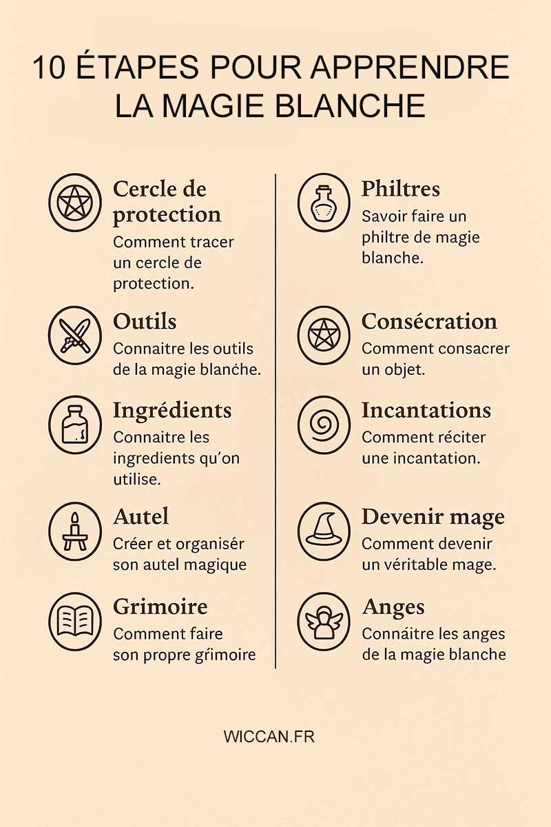 apprendre-la-magie-blanche-etapes étapes pour apprendre la magie blanche