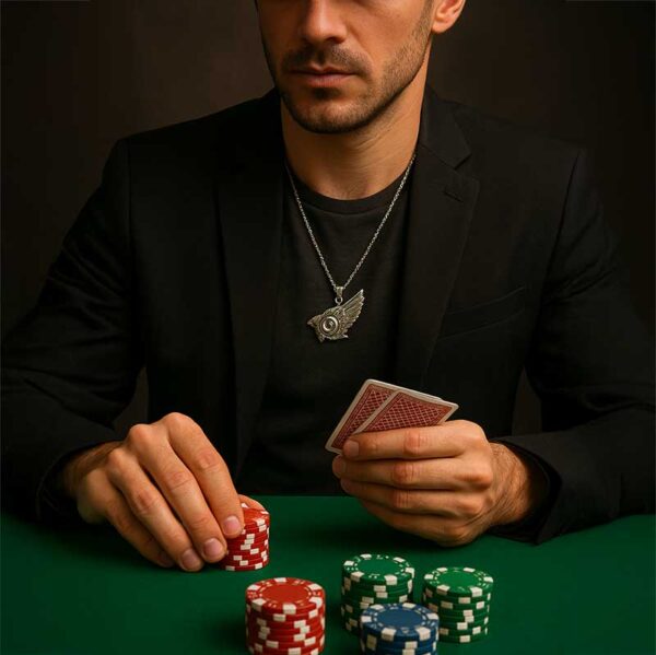 pendentif magnétisé pour gagner au poker