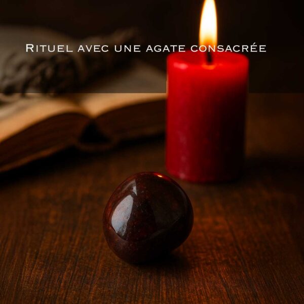 rituel de retour amoureux avec une agate mouchetée