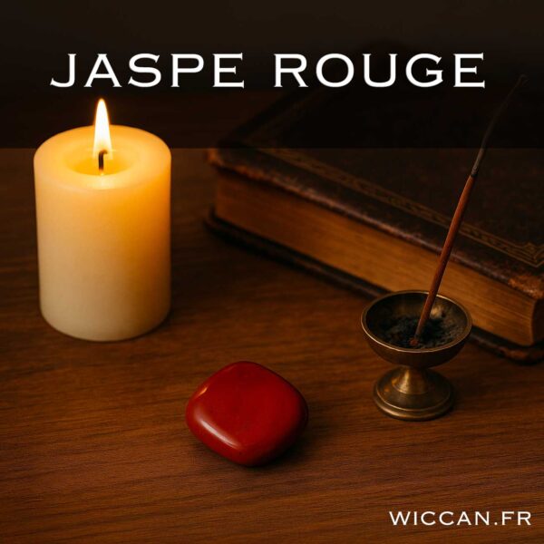 Jaspe rouge dans un rituel de magie blanche