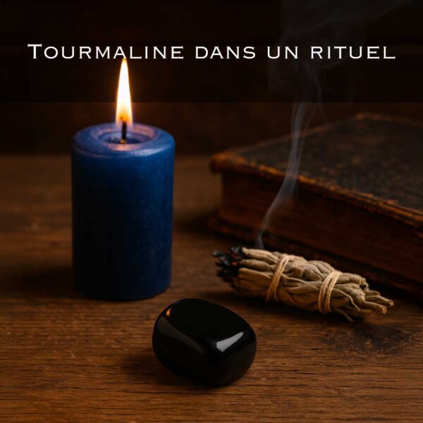 tourmaline dans un rituel