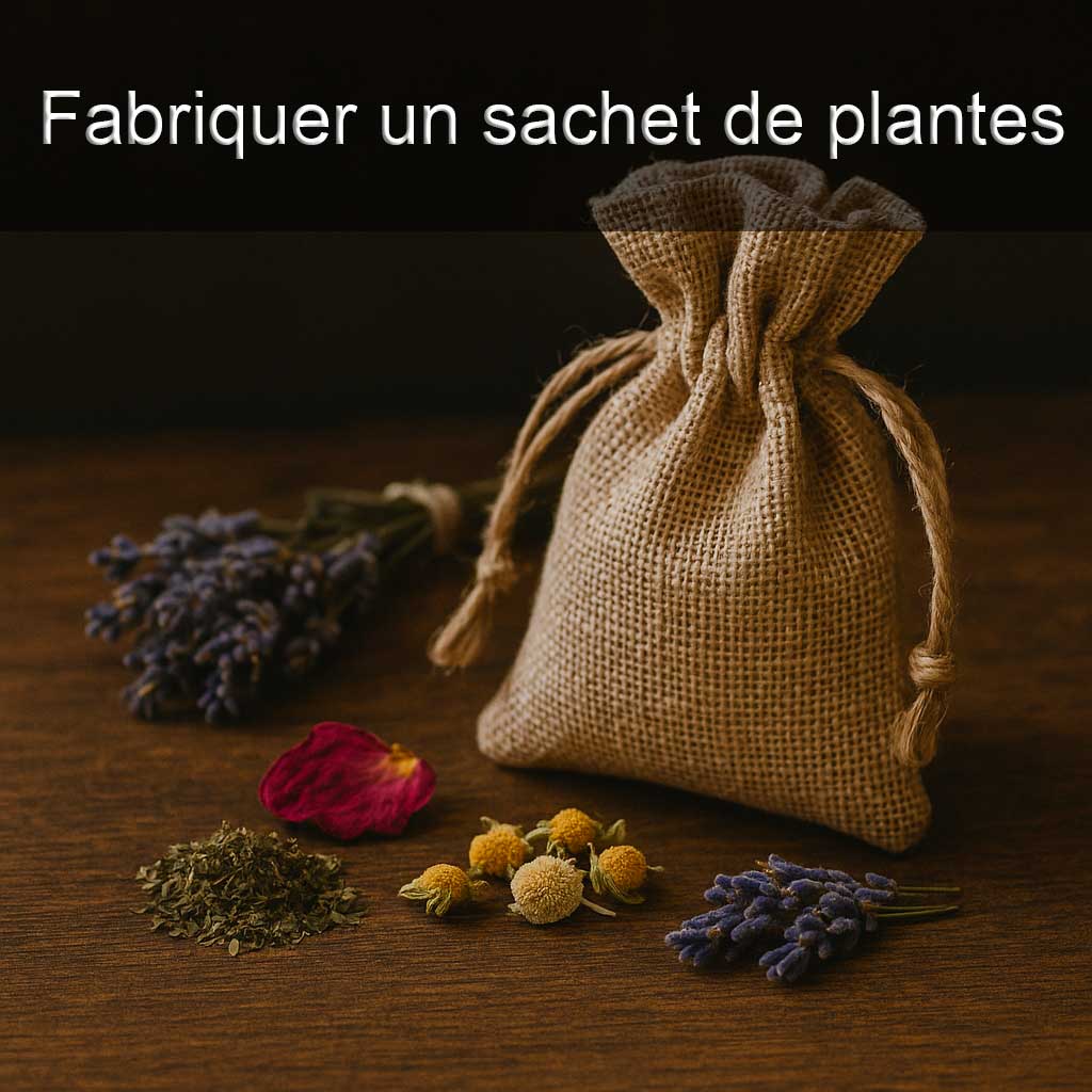 Fabriquer un sachet de plantes