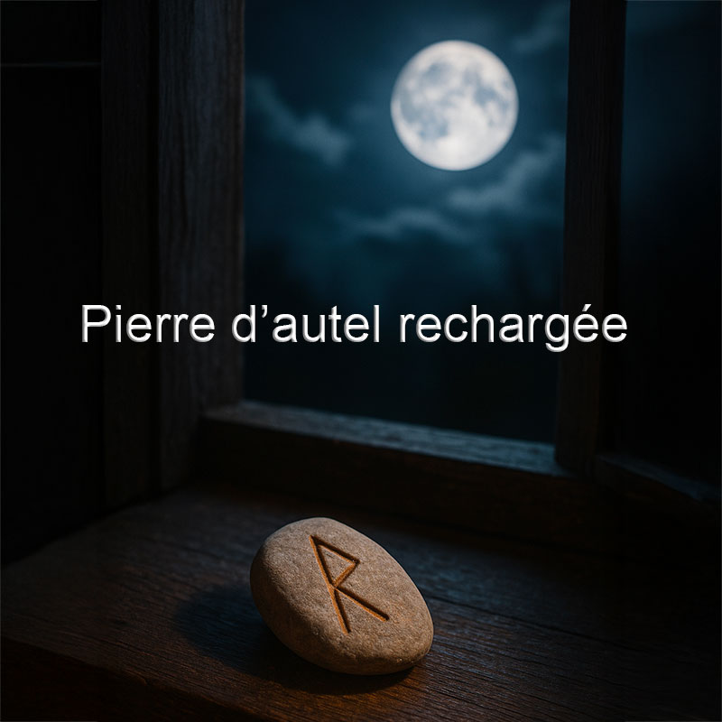 Pierre d’autel rechargée