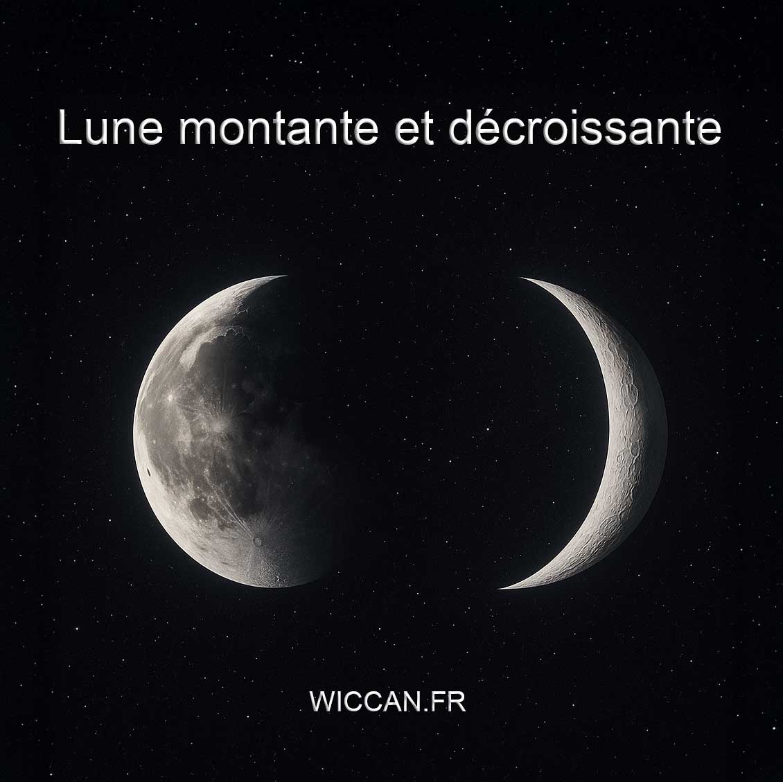 Lune montante et décroissante