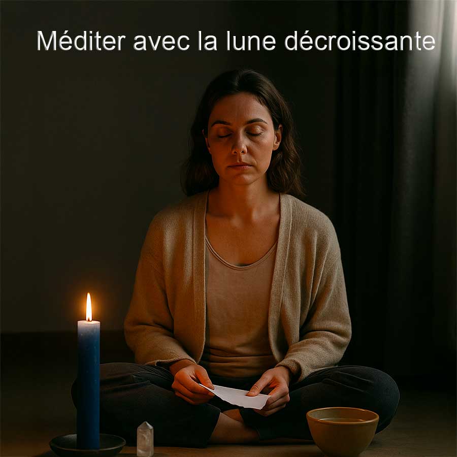 Méditer avec la lune décroissante