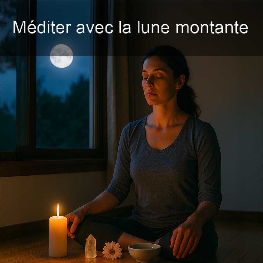 Méditer avec la lune montante