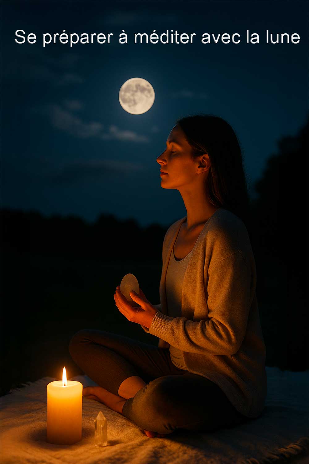 Se préparer à méditer avec la lune
