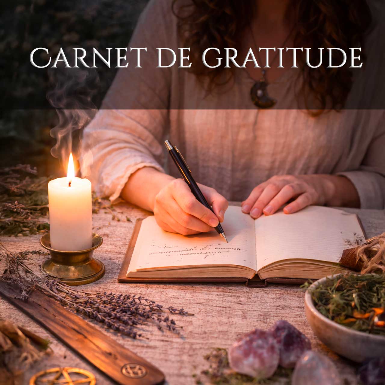 Carnet de gratitude wiccan