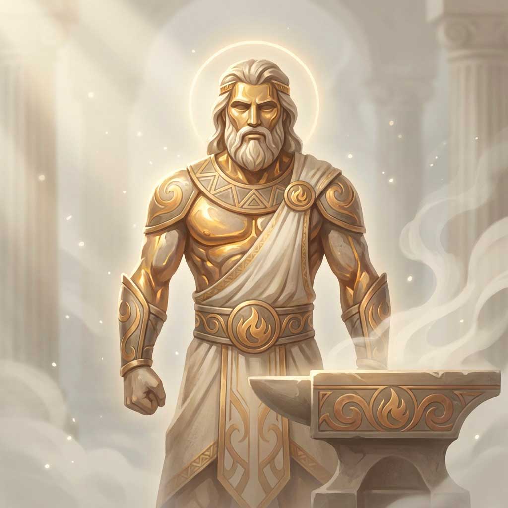 Dieu du feu Hephaïstos