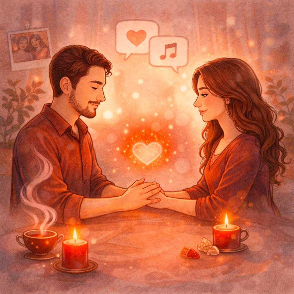 Magie rouge lien affectif