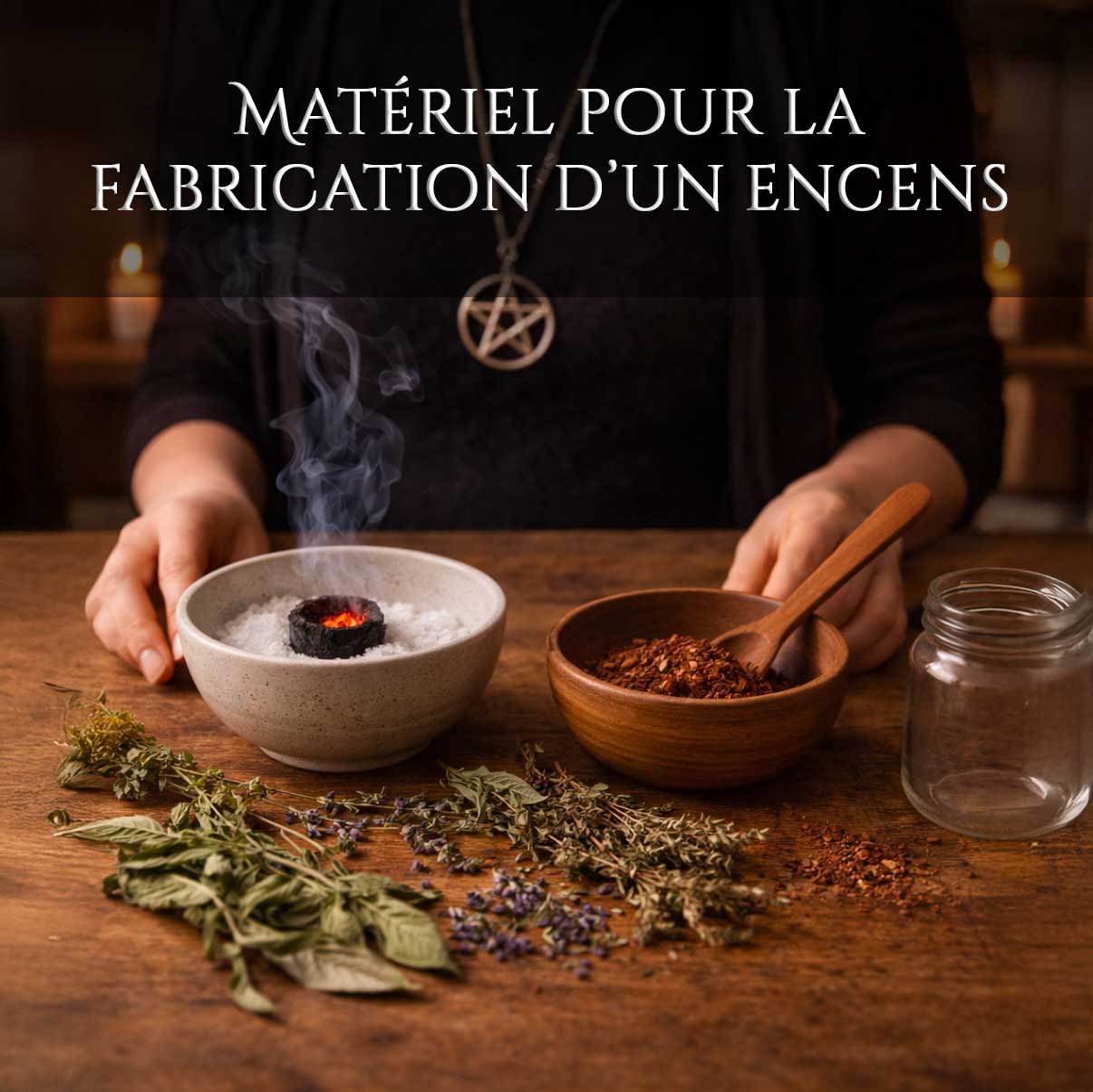 Matériel pour la fabrication d’un encens