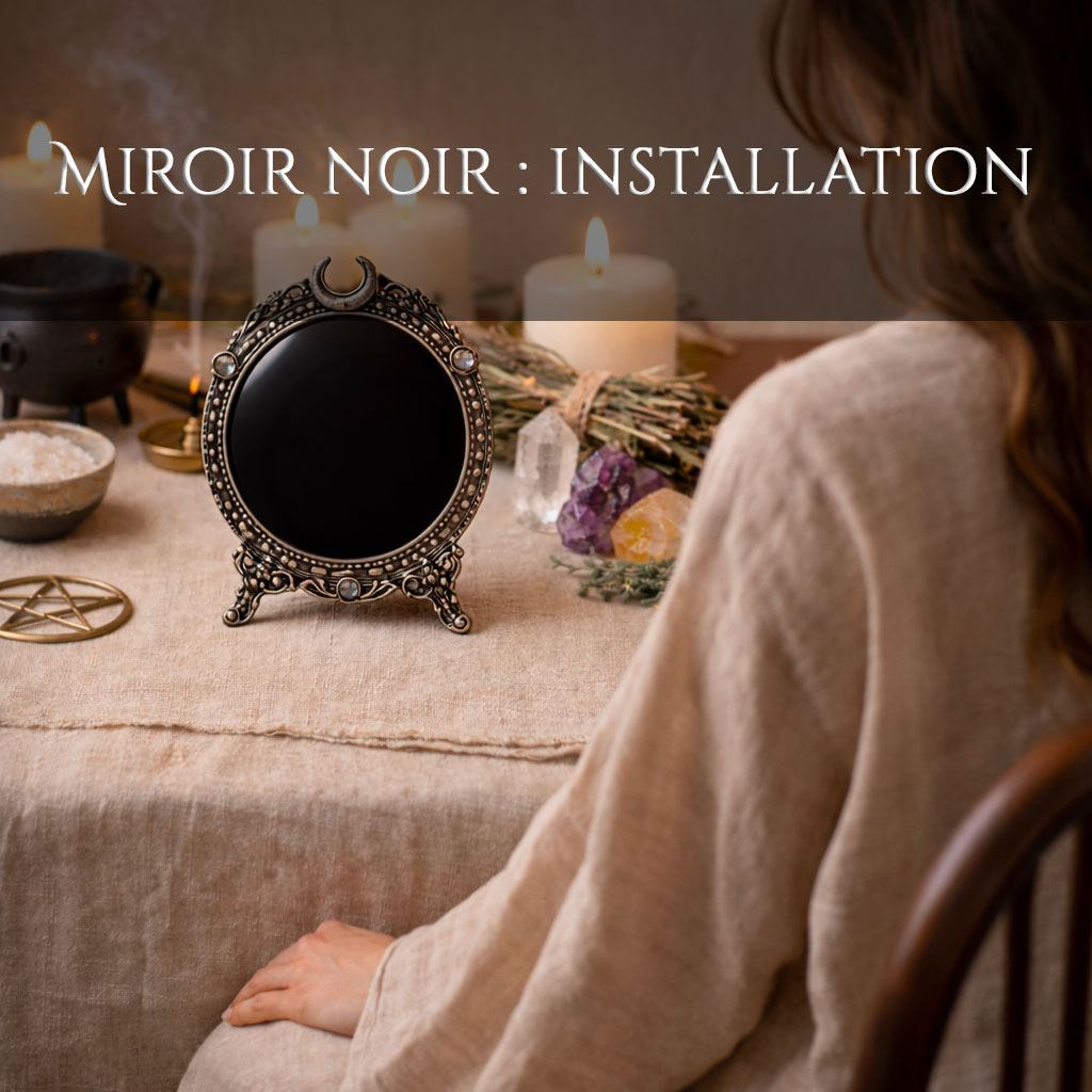 Miroir noir : installation
