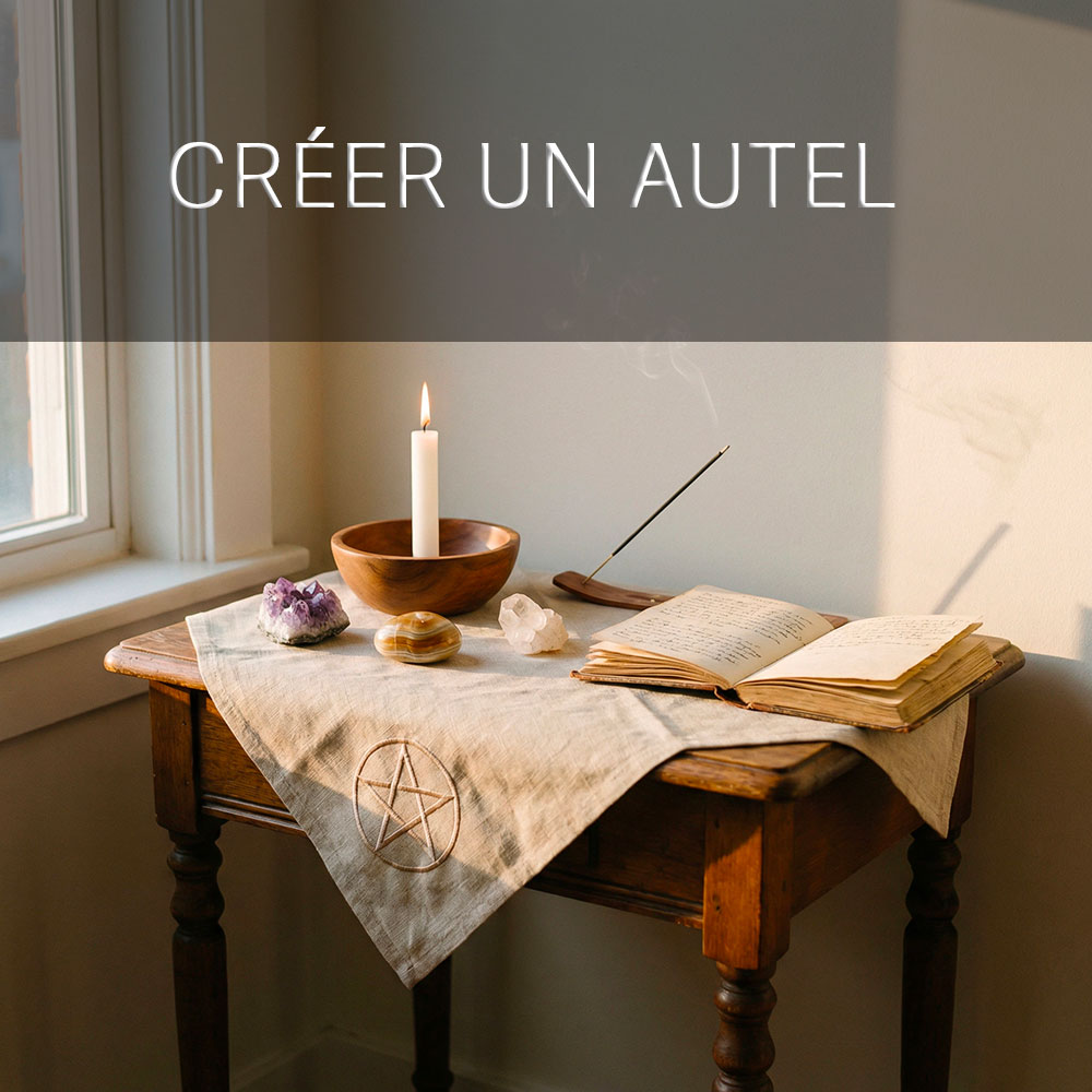 Créer un autel de magie blanche