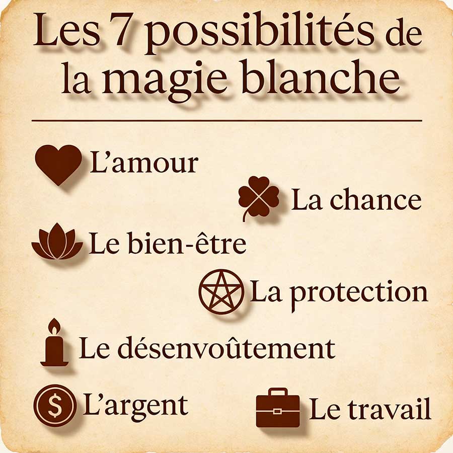 possibilités de la magie blanche